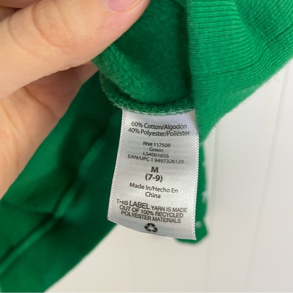 Fa La La La Llama Ugly Christmas Sweatshirt Crewneck Green Medium 7-9 Juniors - Picture 6 of 9